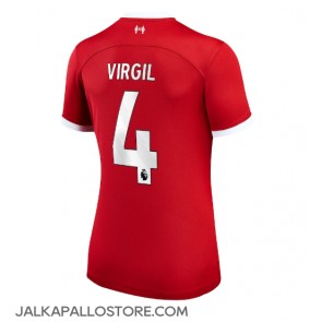 Liverpool Virgil van Dijk #4 Kotipaita Naisten 2023-24 Lyhythihainen